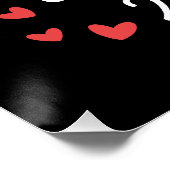 25. Hochzeitstag I - Silver Funny Couple Poster (Ecke)