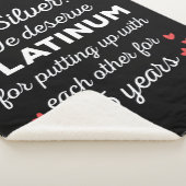 25. Hochzeitstag I - Silver Funny Couple Sherpadecke (3/4)