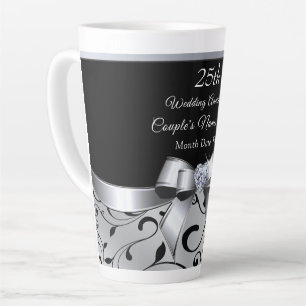 25. Hochzeitstag - Ideen für Freunde Milchtasse
