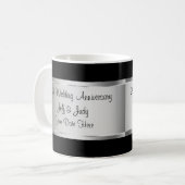25. Hochzeitstag Kaffeetasse (Vorderseite Links)