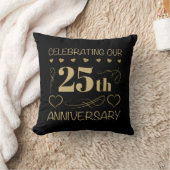 25. Hochzeitstag Kissen (Decke)