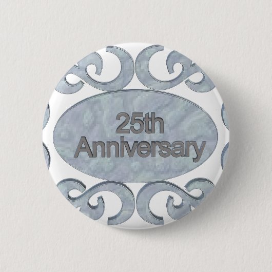 25. Hochzeitstag-Knöpfe Button (Vorderseite)