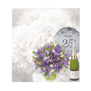 25. Hochzeitstag Notizblock