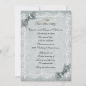 25. Hochzeitstag Party Einladung elegant (Vorderseite)