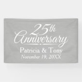 25. Hochzeitstag Personalisiert Banner (Horizontal)