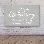 25. Hochzeitstag Personalisiert Banner