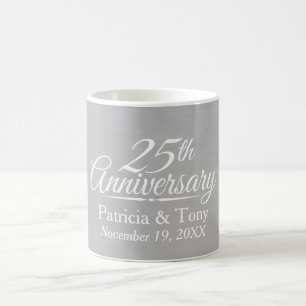 25. Hochzeitstag Personalisiert Kaffeetasse