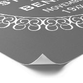 25. Hochzeitstag Personalisiert Poster (Ecke)