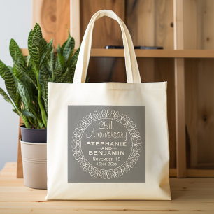 25. Hochzeitstag Personalisiert Tragetasche
