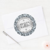 25. Hochzeitstag Runder Aufkleber (Umschlag)