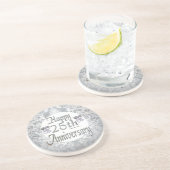 25. Hochzeitstag Sandstein Untersetzer (Seite)