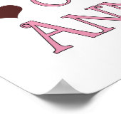 25. Hochzeitstag (Schmetterling) Poster (Ecke)