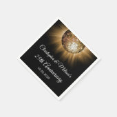 25. Hochzeitstag Serviette (Ecke)