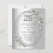 25. Hochzeitstag Silber Einladung (Vorderseite)