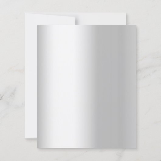 25. Hochzeitstag Silber Foto Einladung (Rückseite)