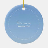 25. Hochzeitstag Silberballon Keramik Ornament (Hinten)