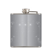 25. Hochzeitstag Silberherz Flachmann (Rückseite)