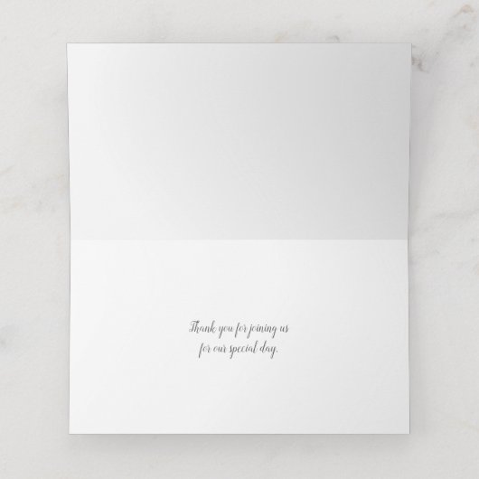 25. Hochzeitstag Silberherzballons Platzkarte (Innenseite Aufgefaltet)