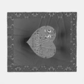 25. Hochzeitstag Silberne Rose Herzenslust Fleece (Vorderseite (Horizontal))