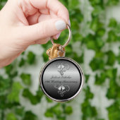 25. Hochzeitstag-silberne Schlüsselkette Schlüsselanhänger (Hand)