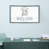 25. Hochzeitstag Silberschrei bis 25 Jahre Banner (Messeveranstaltung)