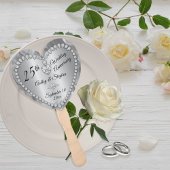 25. Hochzeitstag Silver Diamonds - Sake Fächer