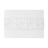 25. Hochzeitstag Silver Stardust Confetti Einladungsbanderole (Rückseitenbeispiel)