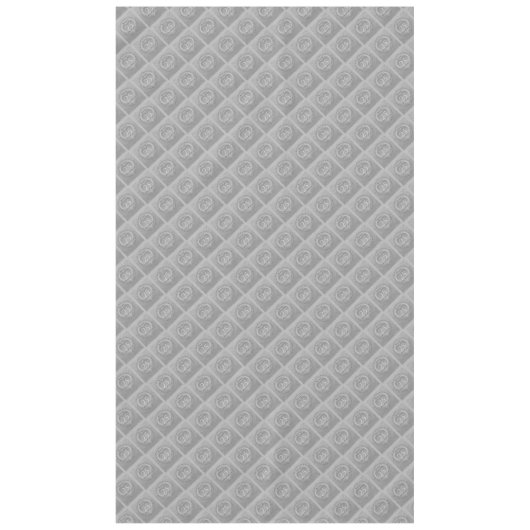 25. Hochzeitstag Silvery Gray Tischdecke (Vorderseite)