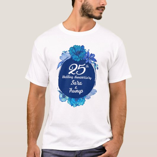 25. Hochzeitstag T-Shirt (Vorderseite)