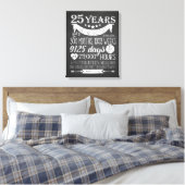 25. Hochzeitstag, Tafel, 25 Jahre Leinwanddruck (Insitu (Schlafzimmer))