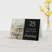 25. Hochzeitstag Tante & Onkel Rose Karte (Gelbe Blume)