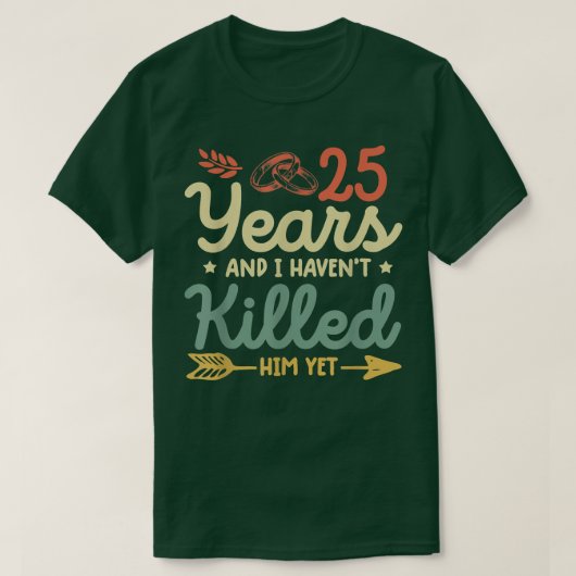 25. Hochzeitstag Tee passende Paare 25 (Design vorne)