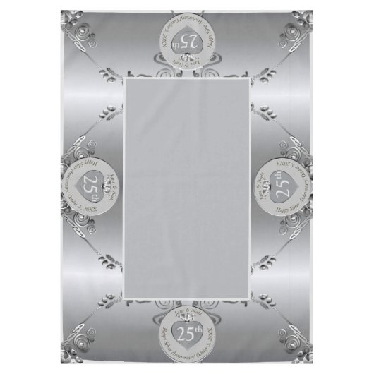 25. Hochzeitstag Tischdecke (Vorderseite)