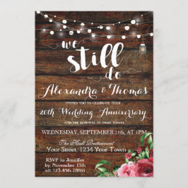 25. Hochzeitstag, wir machen noch immer Jahrestag Einladung