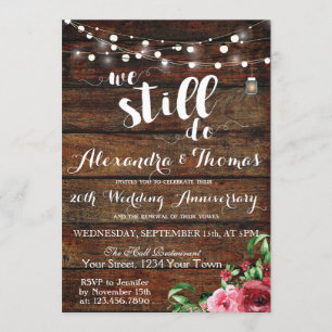 25. Hochzeitstag, wir machen noch immer Jahrestag Einladung