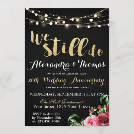 25. Hochzeitstag, wir machen noch immer Jahrestag Einladung