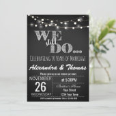 25. Hochzeitstag, wir machen noch immer Jahrestag Einladung (Stehend Vorderseite)