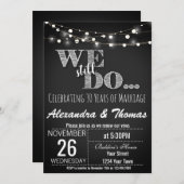 25. Hochzeitstag, wir machen noch immer Jahrestag Einladung (Vorne/Hinten)