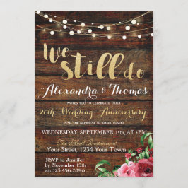 25. Hochzeitstag, wir machen noch immer Jahrestag Einladung