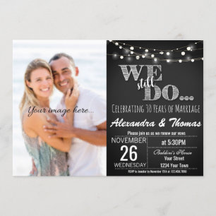 25. Hochzeitstag, wir machen noch immer Jahrestag Einladung