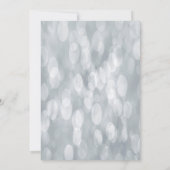 25. Hochzeitstag zwei Schwäne in Liebe weiß Einladung (Rückseite)