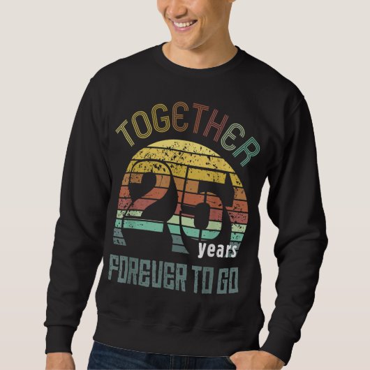 25. Hochzeitstipendien für Paare m Sweatshirt (Vorderseite)