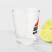 25 & Hot Buy Me A Shot fire Flamme Schuss Glas (Links)