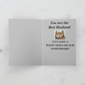 25. Husband Funny Owl Happy Jubiläum Karte (Innenseite)