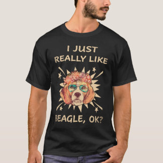 25 Ich mag einfach wirklich Beagle T-Shirt