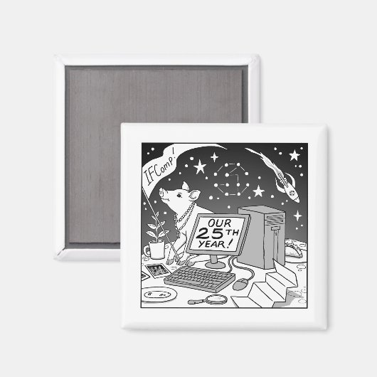 25. IFComp Magnet (Vorderseite/Rückseite)