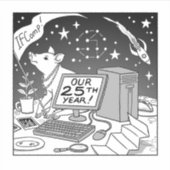 25. IFComp Sticker (Vorderseite)