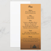 25 Indian Dream Wedding Menu Tags Menükarte (Vorne/Hinten)