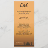 25 Indian Dream Wedding Programs Programm (Vorderseite)