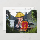 25. Inf Div ID Infanterieabteilung Veteranen Postkarte (Vorne/Hinten)